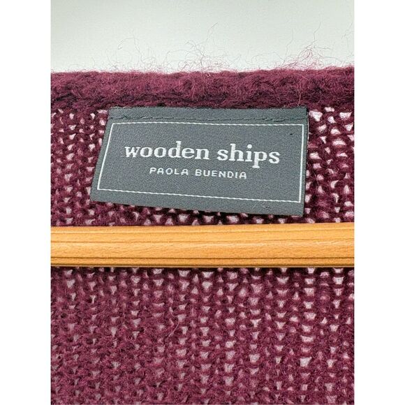 Wooden Ships Sweater Roll Neck Women XS Purple Maroon Pullover‎ Mohair Wool - Picture 4 of 9